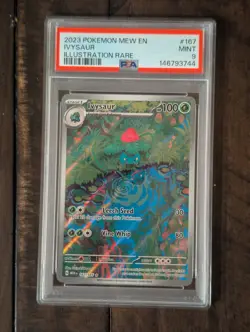 Pokemon Ivysaur 167/165 SV 151 Illustration Rare PSA 9 - Image 1