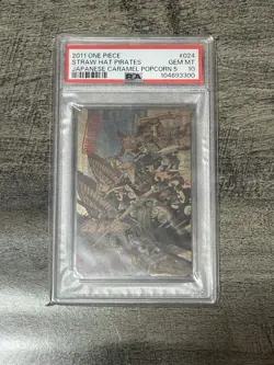 PSA 10 2011 One Piece Straw Hat Pirates Caramel Popcorn 5 GEM MT - Image 1