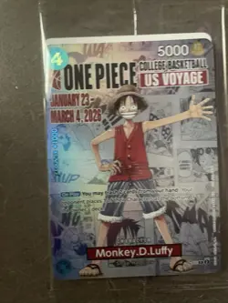 Monkey.D.Luffy (055) (College Basketball US Voyage) P-055 One Piece - Image 1