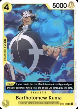 One Piece TCG • Bartholomew Kuma OP09-108 • Promo • ENG/NM - Image 1