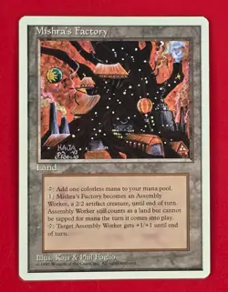 MTG Mishra's Factory 4th Edition Regular Uncommon LP Magic Gathering - Image 1
