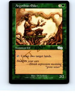 Argothian Elder #233 Uncommon Urza's Saga MTG LP Lightly played - Image 1