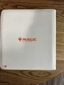 Ultra Pro MTG Zipper Binder 12-pocket White And Orange Lotus Design - Image 3