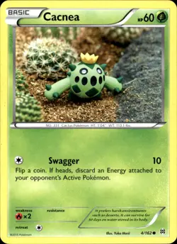 Cacnea 4/162 Common - Pokemon XY - BREAKthrough 2015 MP - Image 1