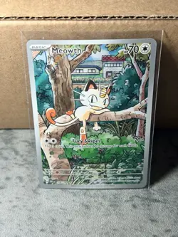 2025 POKEMON PFL EN-PHANTASMAL FLAMES #106 MEOWTH ILLUSTRATION RARE NM - Image 1