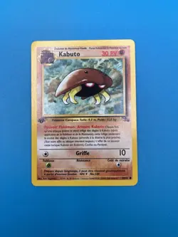 Pokemon TCG Kabuto FossilFrench Card 50/62 Regular Common 1st Edition WOTC - Image 1