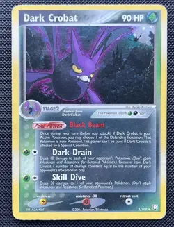 Pokemon TCG Dark Crobat #3/109 Holo Team Rocket Returns MP - Image 1
