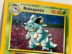Vintage 2000 Pokemon TCG Base Set 2 NIDOQUEEN HOLO Rare 12/130 LP-MP Eng, Unltd - Image 4