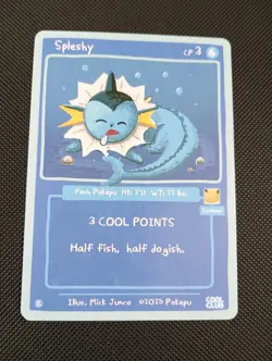Pokepu Spleshy (Vaporeon) 2025 Cool Club Collection Mick Junco Pokemon Fan Art - Image 1