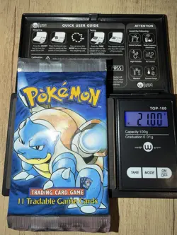 Pokemon Base Set (Shadowless) Booster Pack - Factory Sealed - Blastoise Art - Image 4