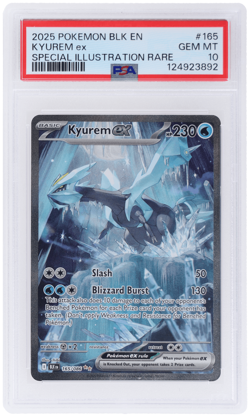 2025 Pokemon SV Black Bolt Kyurem Ex Special Illustration Rare #165 PSA 10 - Image 1