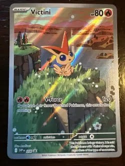 Pokemon Victini Promo 208 SVP English Edition, Near Mint Condition - Image 1
