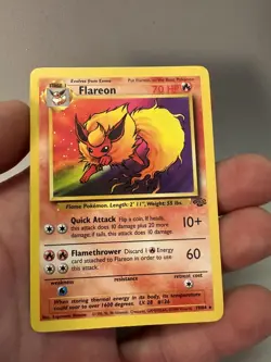 1999 Pokemon TCG- Flareon - 19/64 - Non Holo - Unlimited Jungle - Image 2