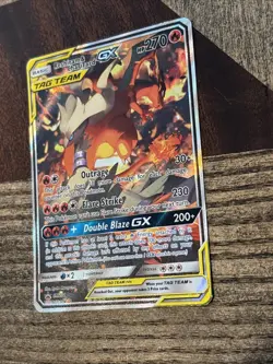 2021 RESHIRAM & CHARIZARD GX TAG TEAM • BLACK STAR PROMO • SM201 • POKEMON - Image 2