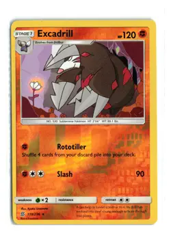 EXCADRILL 119/236 COSMIC ECLIPSE REVERSE HOLO POKEMON TCG NM-LP - Image 1