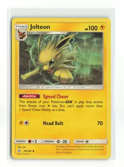 JOLTEON 70/236 COSMIC ECLIPSE NON HOLO POKEMON TCG NM - Image 1