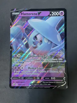 Pokemon TCG Hatterene V Sword & Shield SWSH055 Jumbo Black Star Promo - Image 1