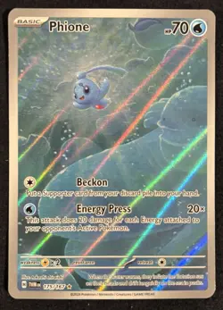 Phione 175/167 SV06: Twilight Masquerade Holo Illustration Rare Pokemon TCG NM - Image 1