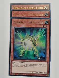 Yu Gi Oh - 3x BLMM-EN102 Herald Of Green Light - Ultra Rare - Image 1
