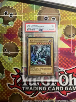 Yu-Gi-Oh Blue Eyes White Dragon SKE-001 1st Edition PSA 5 - Image 1