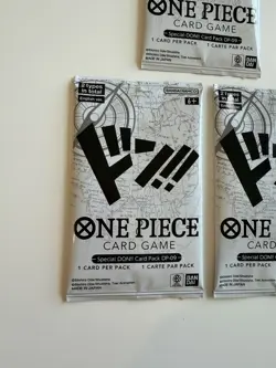 One Piece CCG Special DON!! DP-09 Factory Sealed Pack X3 - Image 3