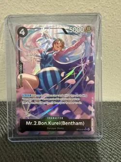 Mr.2.Bon.Kurei (Bentham) OP14-091 SR Alt Art One Piece TCG NM - Image 1