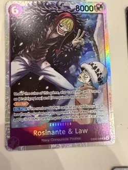 Rosinante & Law EB04-038 Holo Blocker 8000 Power 6 Cost One Piece CCG - Image 1