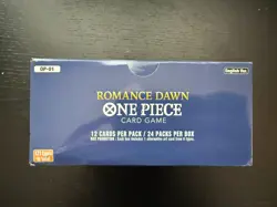 One Piece OP-01 Romance Dawn UNSEALED Booster Box English White Bottom UNSEALED - Image 2