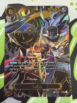 Sabo - OP07-118 (SP) - Carrying On His Will OP13 One Piece English SEC - Image 1