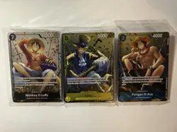 Monkey D Luffy Ace Sabo Set Of 3 P-075 One Piece Promo Tin Set Vol 2 - SEALED - Image 3