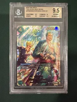 Roronoa Zoro SP PRB 02-006 One Piece ENG OP14 BGS 9.5 the Azure Sea’s Seven - Image 1