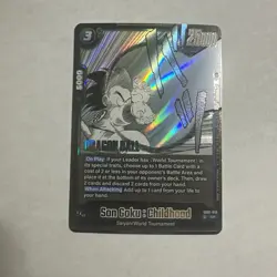Son Goku : Childhood Dragon Ball Super Card Game Manga Booster SB01-018 SR - Image 1