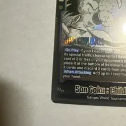 Son Goku : Childhood Dragon Ball Super Card Game Manga Booster SB01-018 SR - Image 3