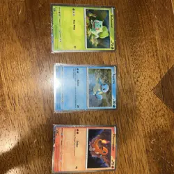 Bulbasaur Charmander Squirtle Pokemon Cards Cosmos Promo Set 046 047 048 (121) - Image 1