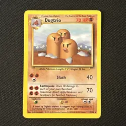 Dugtrio 19/102 Base Set Regular (Very Nice Card) Grade This One! (MINT) - Image 1