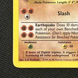 Dugtrio 19/102 Base Set Regular (Very Nice Card) Grade This One! (MINT) - Image 2