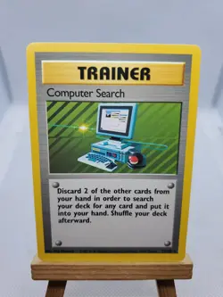 Pokemon Trainer Computer Search Base Set Regular 71/102 Trading Card - Image 1