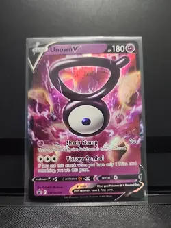 Pokemon TCG Unown V SWSH300 SWSH: Sword & Shield Promo Cards Full Art Rare - Image 1