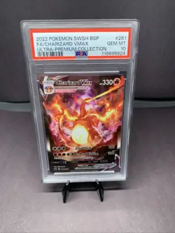 Pokemon TCG Charizard VMAX SWSH261 Sword & Shield Promo Cards Full Art PSA 10 - Image 1