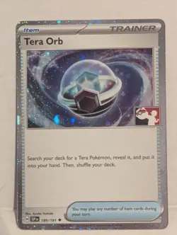 Pokemon TCG Tera Orb Uncommon Prize Pack Series Cards 189/191 - Image 1
