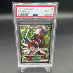 2023 POKEMON CARD KORAIDON EX #231 ULTRA RARE GEM MINT PSA 10 - Image 1