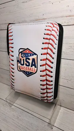 Sports Card Binder with 50 Removable Sleeves Can Hold 400 Cards,3-Ring Zipper... - Image 2