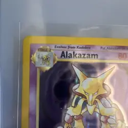 Pokemon Alakazam Base Set 1/102 80 HP Holo Rare English Card - Image 3