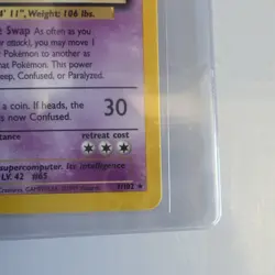 Pokemon Alakazam Base Set 1/102 80 HP Holo Rare English Card - Image 5