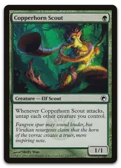 Copperhorn Scout #116 (NM) Scars of Mirrodin SOM Magic MTG - Image 1