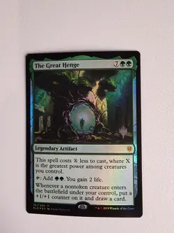 MTG The Great Henge Promo Version NM Pack Fresh! Throne Of Eldraine Non Foil. - Image 1