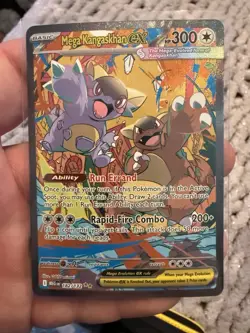 Pokemon TCG Mega Kangaskhan Ex 182/132 Mega Evolution Illustration Rare Holo - Image 1