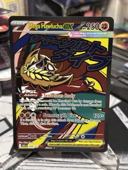 Pokemon TCG Mega Hawlucha Ex 268/217 Ascended Heroes Mega Attack Rare NM - Image 1
