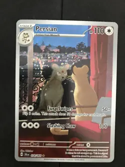 Pokemon TCG Persian Shrouded Fable Holo Illustration Card 078/064 - Image 1