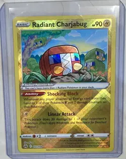 Pokemon TCG Radiant Charjabug Sword & Shield - Crown Zenith 051/159 Holo Radiant - Image 1